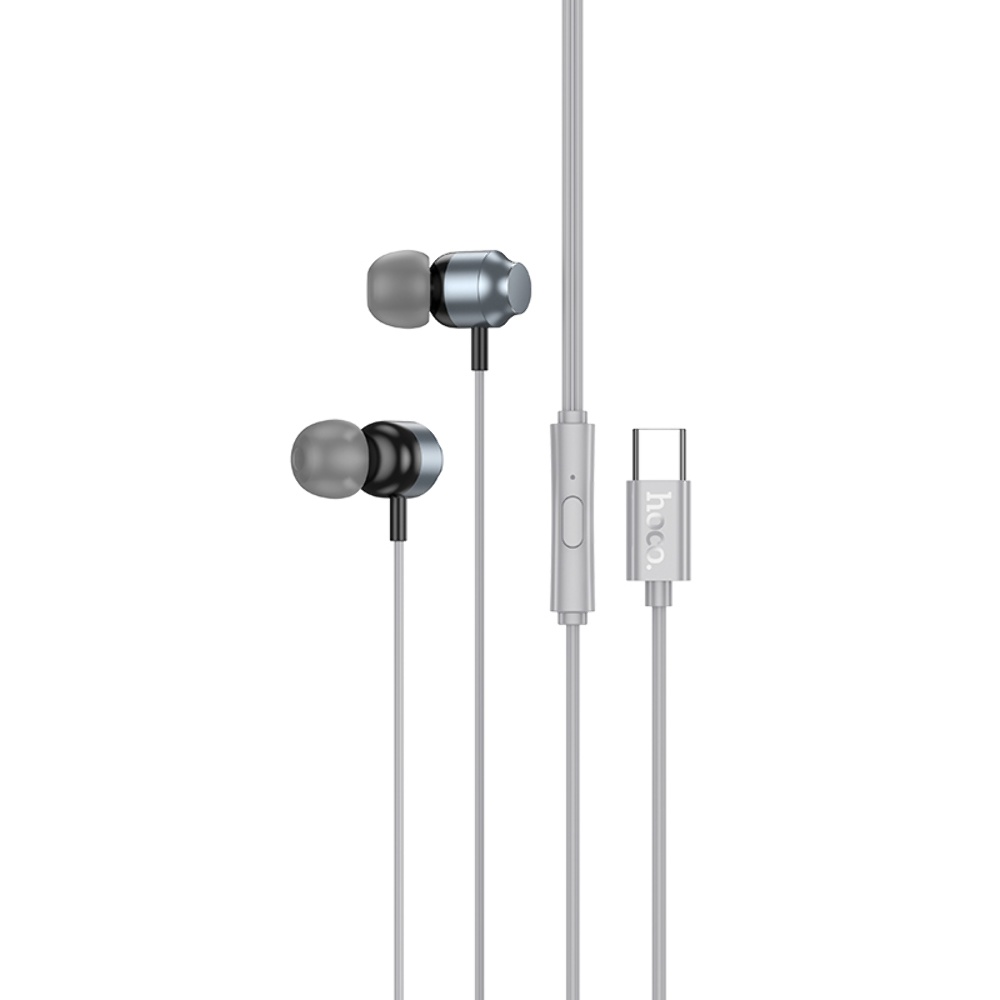 Навушники вакуумні Hoco M122 Type-C metal gray