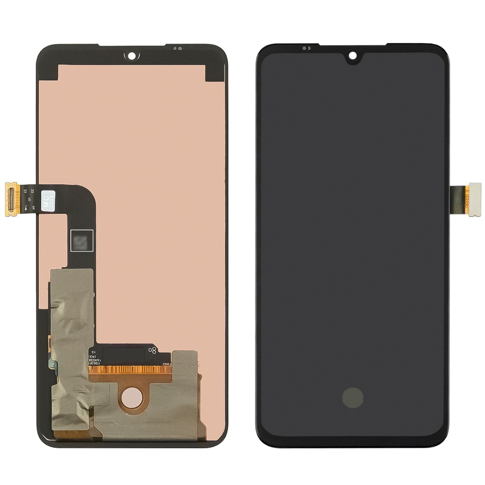 Дисплей для LG G8X ThinQ (G850N) з чорним тачскрином OLED