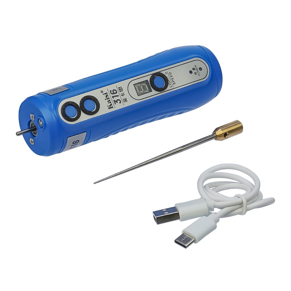 Електроінструмент акумуляторний Kaisi 316A для зняття OCA плівки з дисплея, регулюванням крутного моменту та підсвічуванням