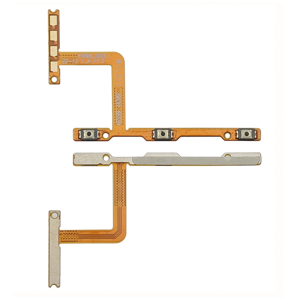 Шлейф для TECNO Spark 7 з кнопками вкл. та регулювання гучності