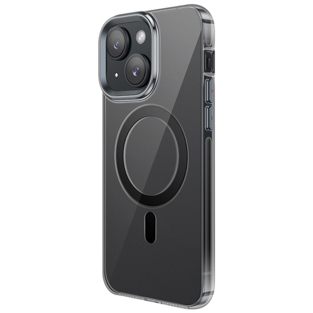 Чехол Hoco Amber AS3 c Mag Safe для Apple iPhone 15 прозрачно-черный