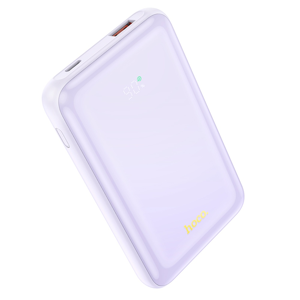 Power bank Hoco Q21 10000mAh 22.5W PD 20W з дисплеєм purple