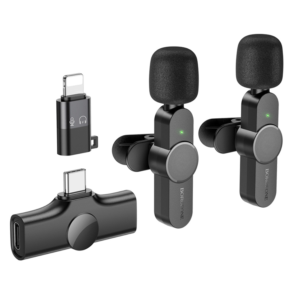 Мікрофон Borofone BFK12 Type-C/ Lightning black