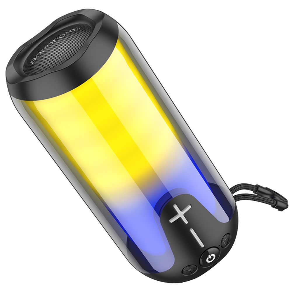 Портативна Bluetooth колонка Borofone BR33 TWS з LED підсвіткою black