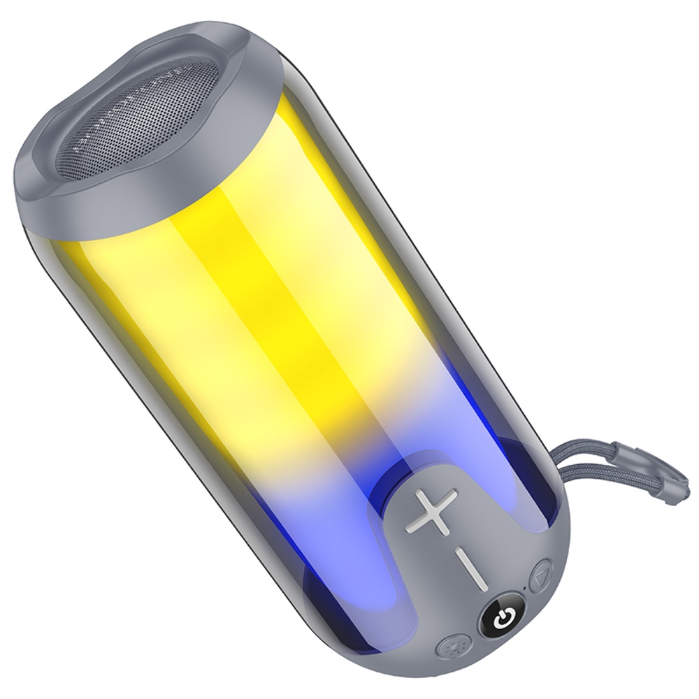 Портативна Bluetooth колонка Borofone BR33 TWS з LED підсвіткою grey