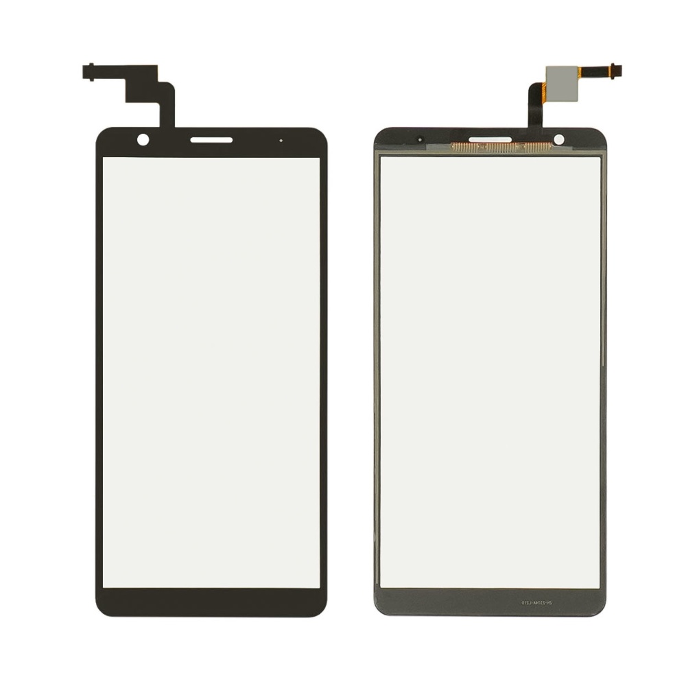 Тачскрин для ZTE Blade A31 Plus чёрное с олеофобным покрытием, закалённое