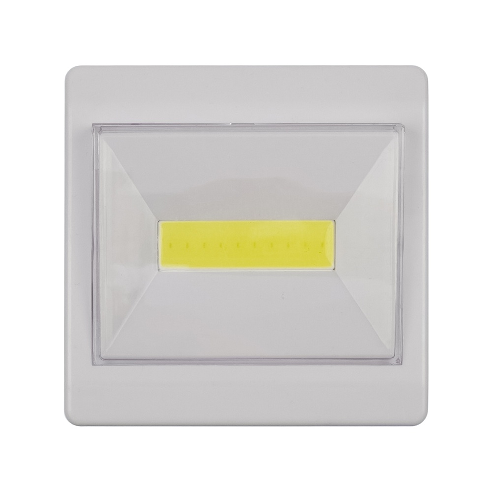 LED світильник магнітний зі скотчем, живлення від батарейок ААА white