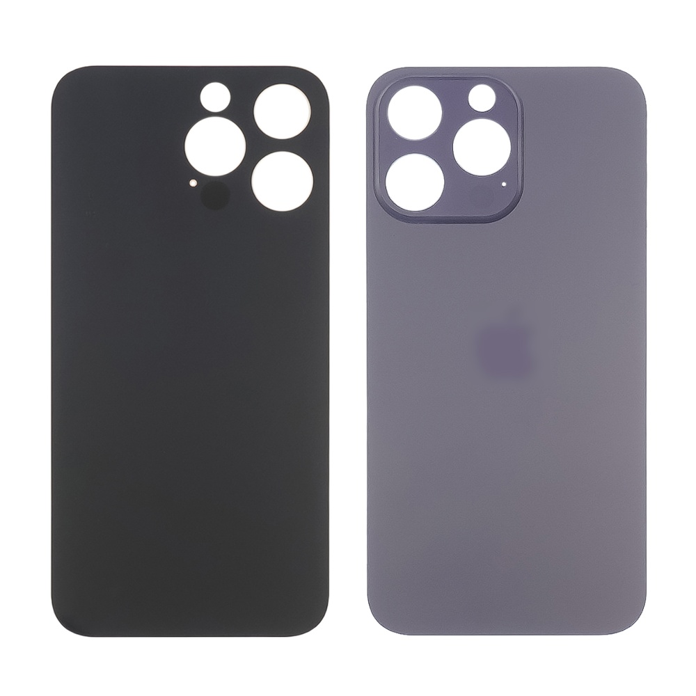 Задня кришка (скло) iPhone 14 Pro deep purple (small hole) (оригінал завод)