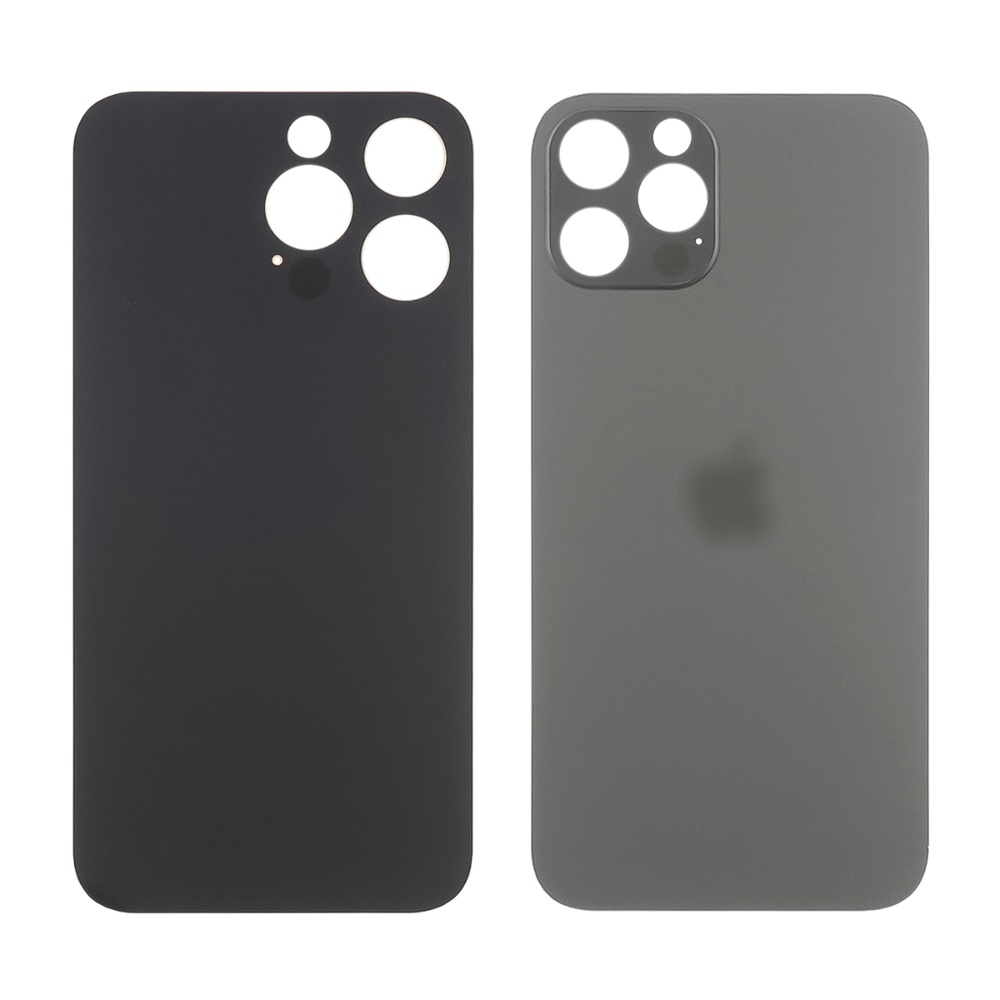Задня кришка (скло) iPhone 14 Pro space black (small hole)