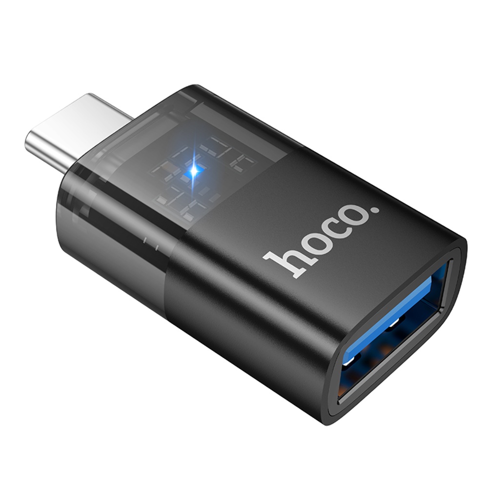 Адаптер переходник Hoco UA36B Type- C to USB black
