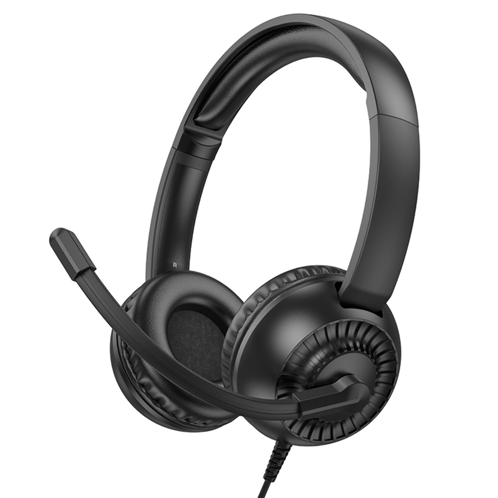 Наушники накладные Hoco W112 2 Jack 3.5с микрофоном black