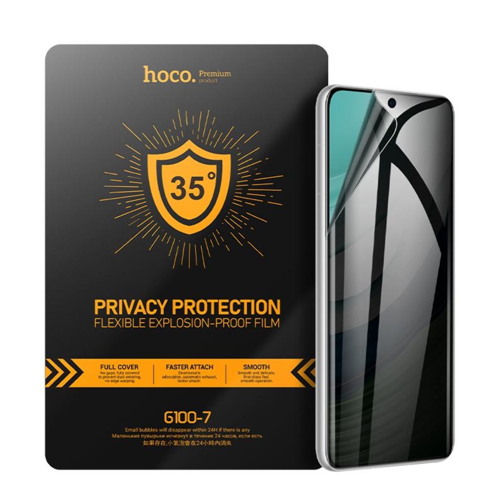 Гидрогелевая защитная плёнка для плоттера Hoco G100-7 privacy protection, 120мм х 180мм