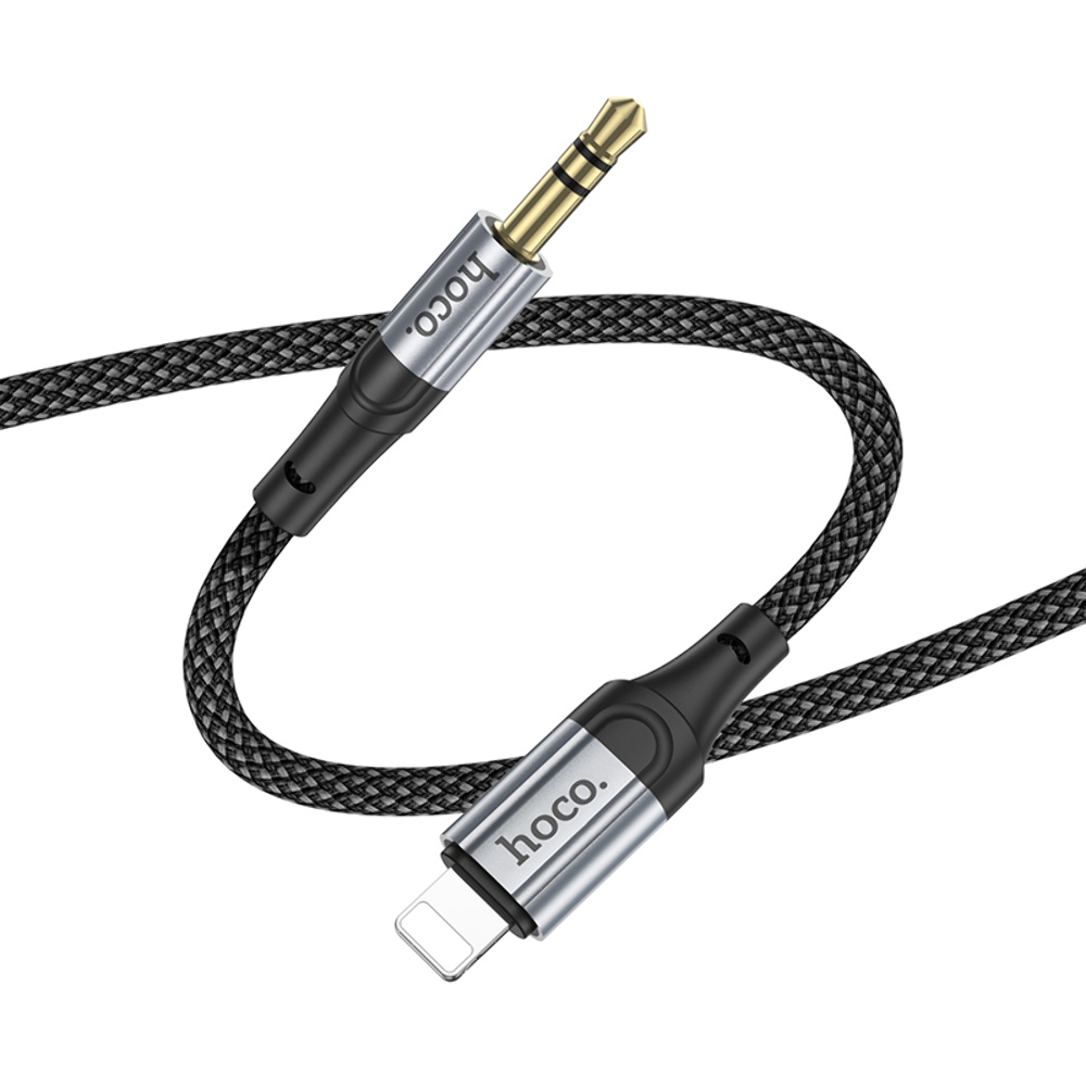 AUX кабель Hoco UPA26 Lightning to Jack 3.5 1m чорний