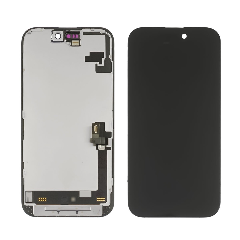 Дисплей для Apple iPhone 16 с чёрным тачскрином Original (переклееное стекло)