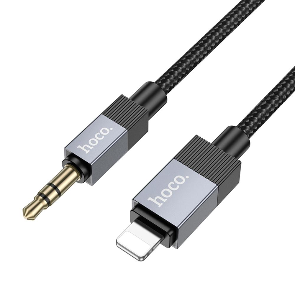 Кабель Hoco UPA32A Lightning to Jack 3.5 1m black