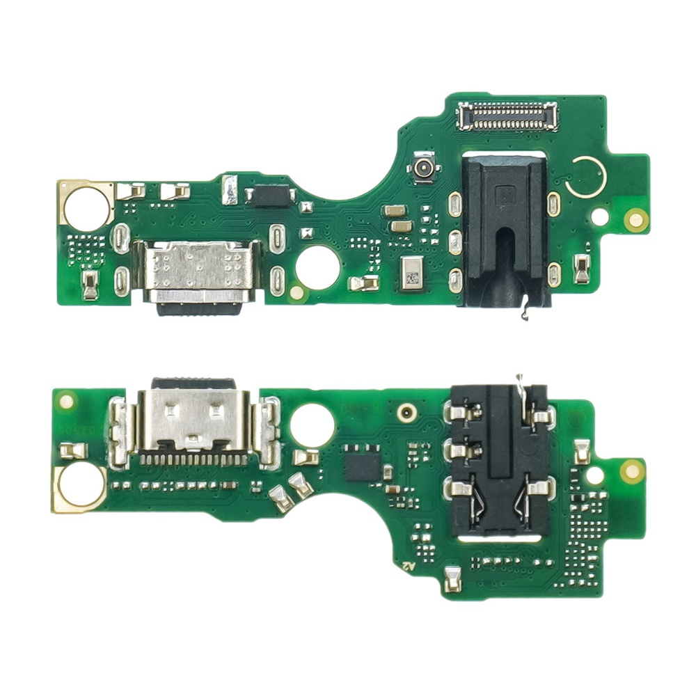 Разъём зарядки для Infinix Hot 50 (4G) (X6882) на плате с микрофоном и компонентами