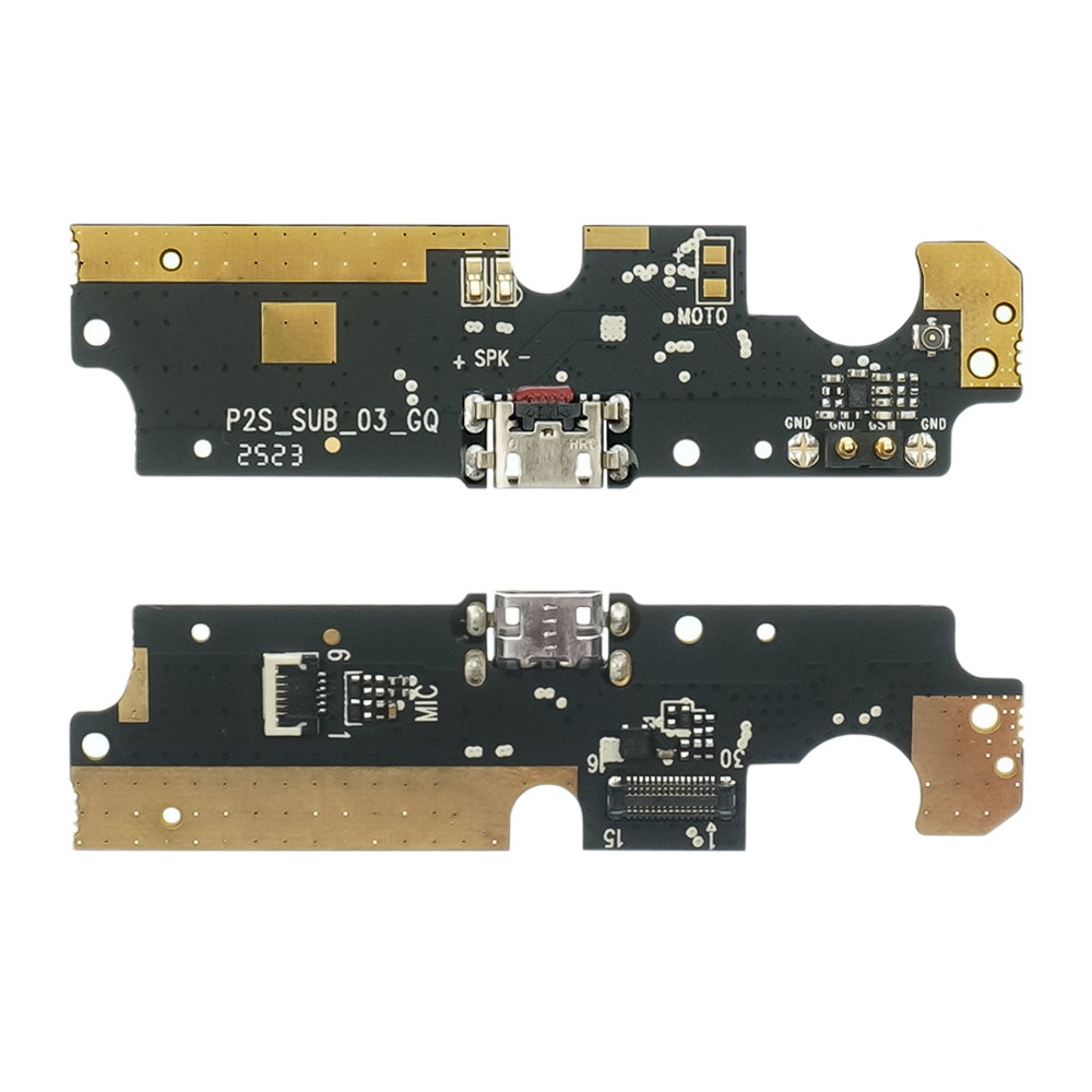 Разъём зарядки для Ulefone Armor X5/ X5 Pro на плате с микрофоном и компонентами