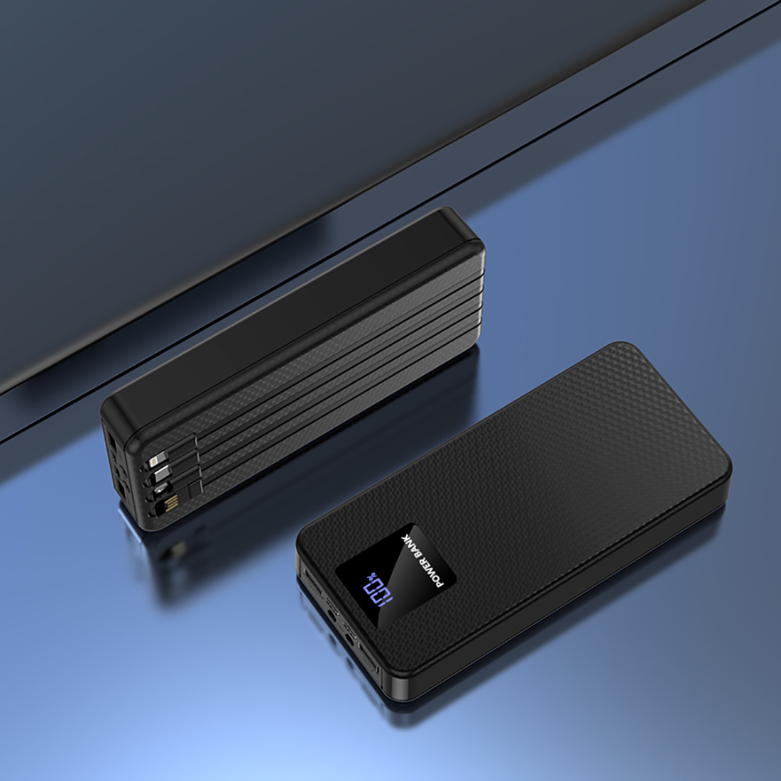 Корпус Multi-powerbank ET6, под элементы 18650 до 6 шт, 22.5W, черный