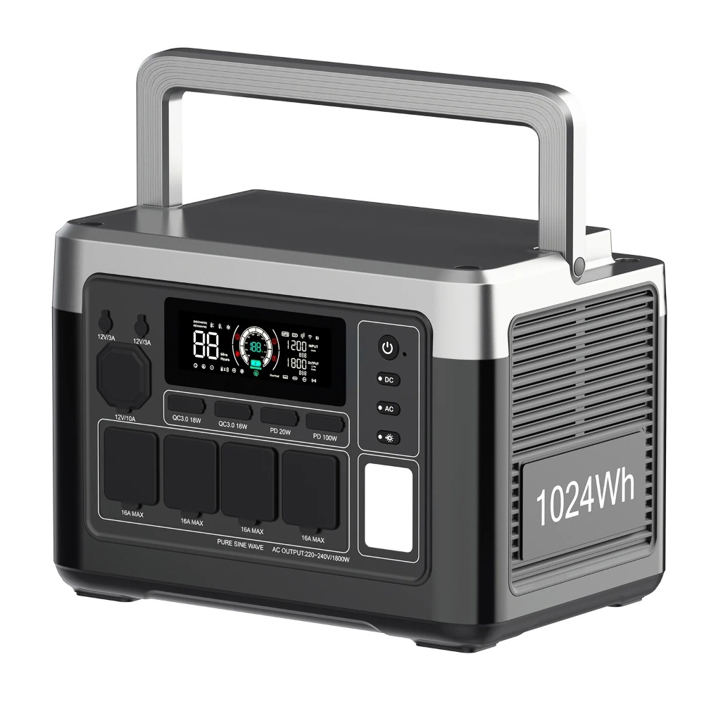 Зарядная станция P1000E PLUS 3600/1800W 1024Wh LiFePO4 220V чистый синус