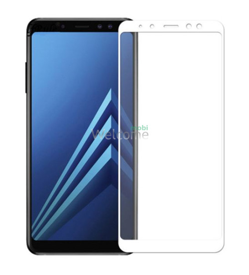 Скло Samsung A530 Galaxy A8 2018 (0.3 мм, 2.5D) white