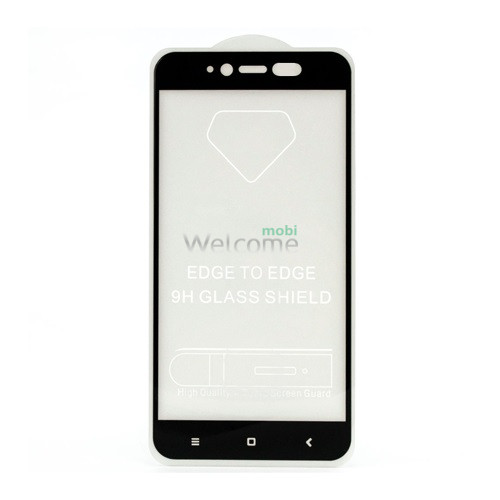 Glass for XIAOMI Redmi Note 5A/Note 5A Prime Full Glue (0.3 мм, 2.5D) black