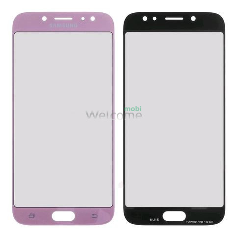 Glass Samsung J730F Galaxy J7 (2017), with OCA film, pink