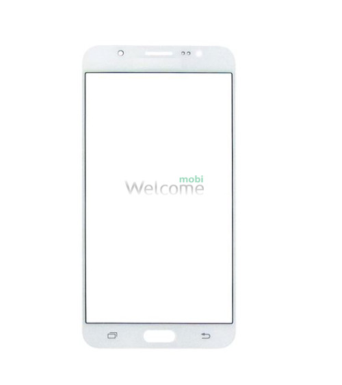 Скло корпусу Samsung J710 Galaxy J7 2016, з OCA-плівкою, white