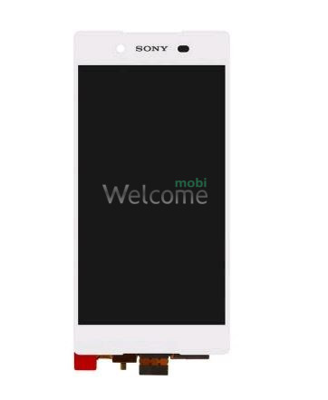 Дисплей Sony E6533 Xperia Z3+,E6553 в сборе с сенсором и рамкой white orig