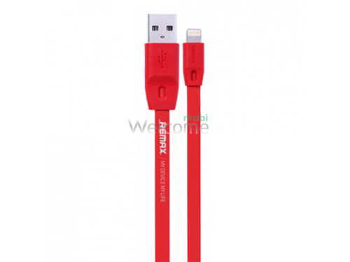 USB кабель Remax Full Speed RC-001i Lightning, 1.0м red