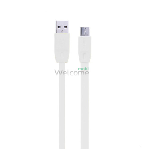 USB кабель micro Remax Full Speed, 1.0м white