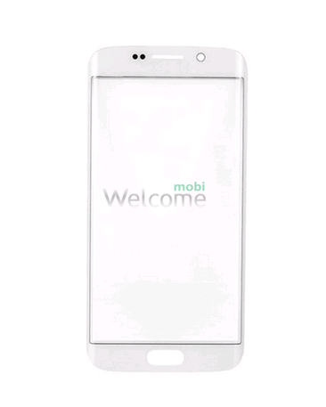Скло корпусу Samsung G925 Galaxy S6 Edge white