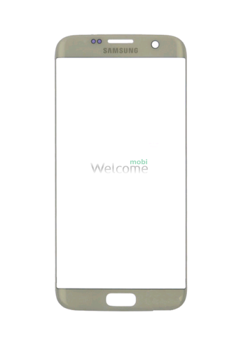 Скло корпусу Samsung G935 Galaxy S7 Edge silver
