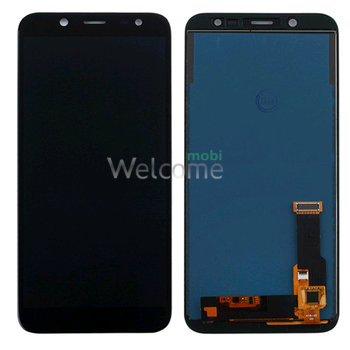 Дисплей Samsung SM-J600F Galaxy J6 (2018) в зборі з сенсором black service orig