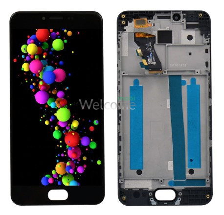 LCD Meizu M3S with touchscreen and frame black orig (FPC-T50KA171S2M-1 ver.02) (LCD TEST)