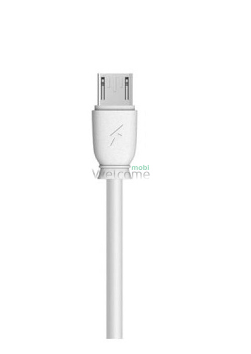 USB кабель micro Remax Fast Charging RC-134m, 2.1A 1m white
