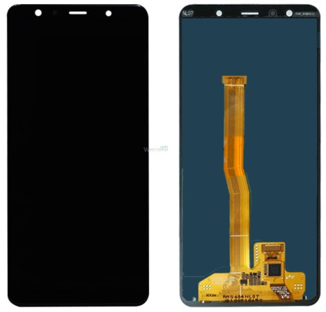 Дисплей Samsung SM-A750F Galaxy A7 (2018) в сборе с сенсором black service orig