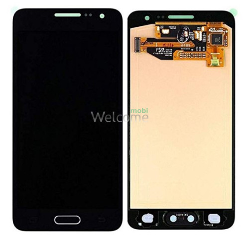 Дисплей Samsung SM-A300H (2015) Galaxy A3 в зборі з сенсором black TFT з рег. підсвіткою
