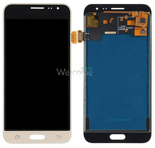 LCD Samsung SM-J320F Galaxy J3 (2016) gold with touchscreen TFT