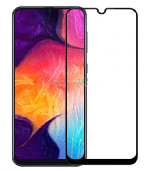 Скло Samsung M105 (2019) Galaxy M10/A105 Galaxy A10 Full Glue (0.3 мм, 2.5D, з олеофобним покриттям) black