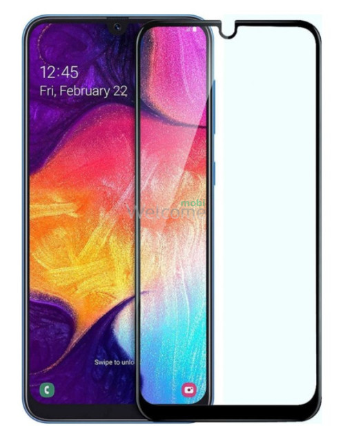 Стекло Samsung M305 Galaxy M30 2019 Full Glue (0.3 мм, 2.5D) black