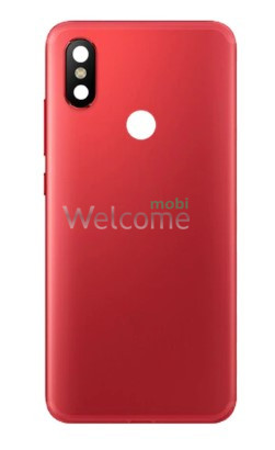 Задня кришка Xiaomi Mi A2/Mi 6X red (зі склом камери)