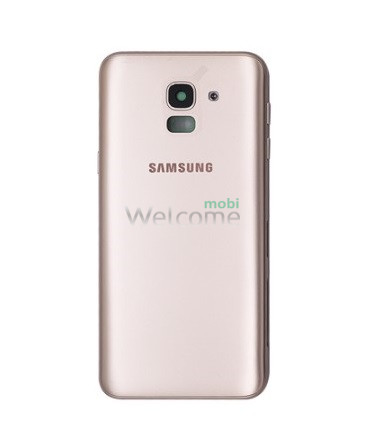 Задня кришка Samsung J600 Galaxy J6 2018 gold (зі склом камери)