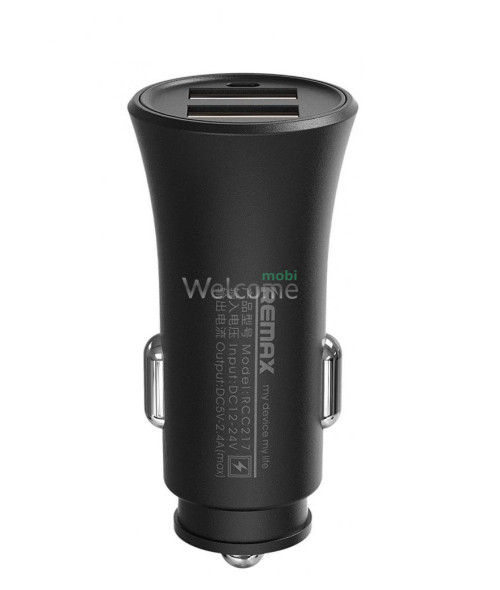 АЗУ Remax RCC-217 Rocket 2.4A 2USB black