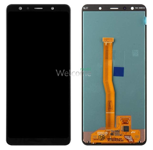 LCD Samsung SM-A750F Galaxy A7 (2018) black with touchscreen OLED