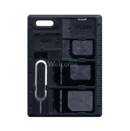 Набір перехідників для сім-карт  HOCO Nano-Sim/Micro-Sim black