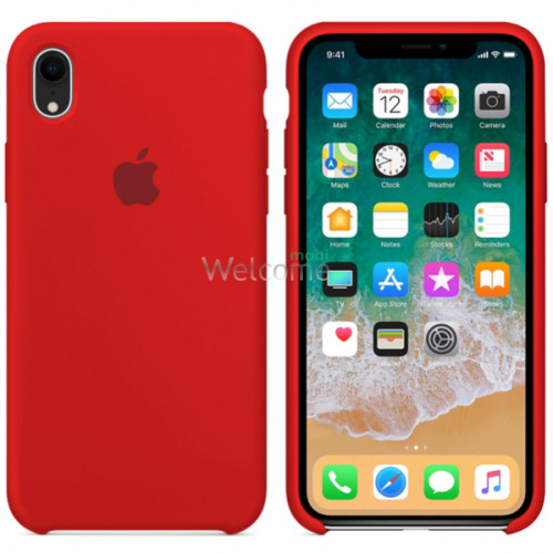 Silicone case for iPhone XR (14) red