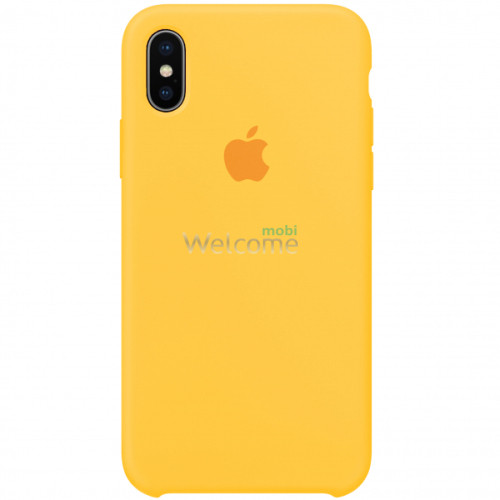 Silicone case for iPhone XS Max (50) canary yellow