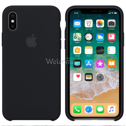 Silicone case for iPhone XS Max (18) black