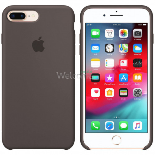 Silicone case for iPhone 7 Plus/8 Plus (22) brown