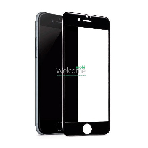 Скло iPhone 7 Plus/8 Plus 5.5 (0.3 мм, 4D ARC, чорне) Люкс